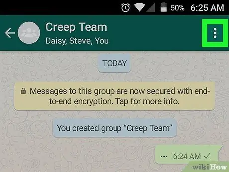 Αποκλεισμός ομάδας στο WhatsApp στο Android Βήμα 4