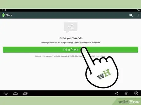 Envieu missatges de text gratuïts amb WhatsApp Pas 3