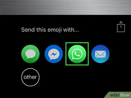 WhatsApp Adım 6'da Çıkartma Gönder