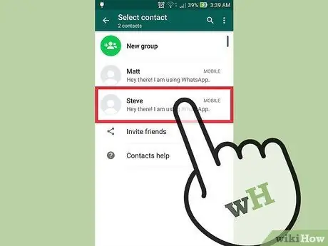 WhatsApp पर संदेश भेजें चरण 17