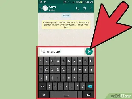 Изпращане на съобщения на WhatsApp Стъпка 18