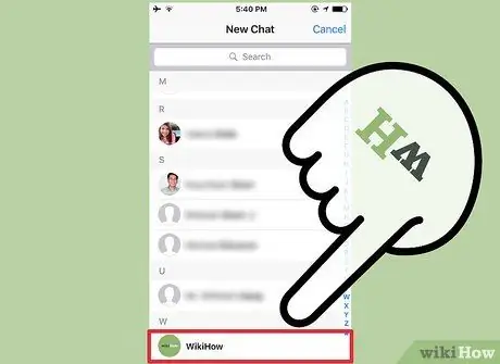 Envoyer des messages sur WhatsApp Étape 7