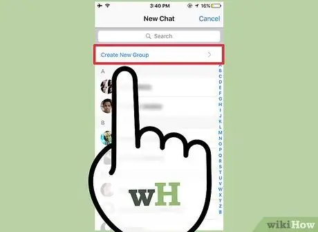 Vytvořte skupinu v WhatsApp Krok 3