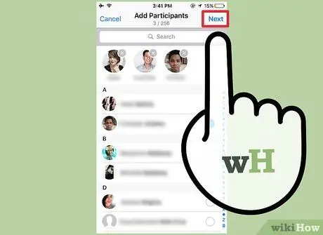 Создайте группу в WhatsApp Шаг 5