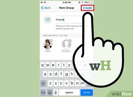 Crea un grupo en WhatsApp Paso 6