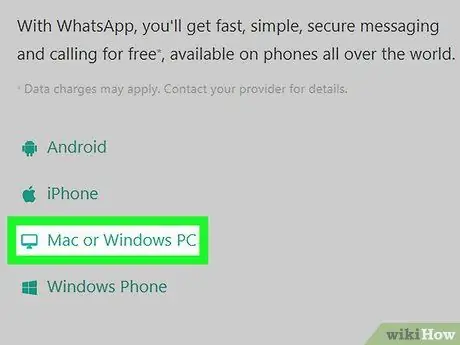 WhatsApp Mesajlarını PC -dən Göndərin 2. Adım