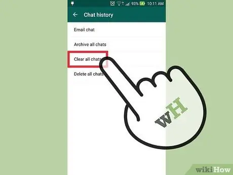 WhatsApp Adım 11'deki Verileri Temizle