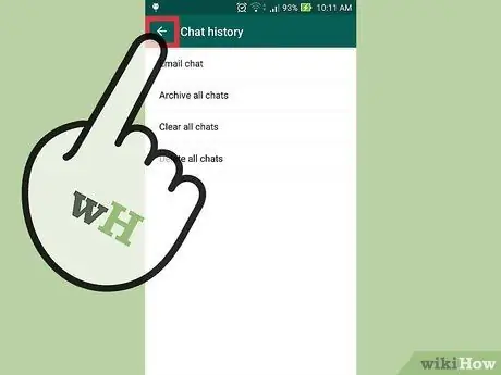 Pastroni të dhënat në WhatsApp Hapi 12