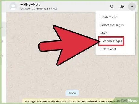 Pastroni të dhënat në WhatsApp Hapi 16