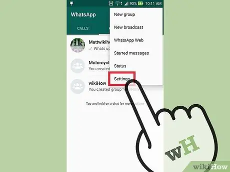 Pastroni të dhënat në WhatsApp Hapi 8