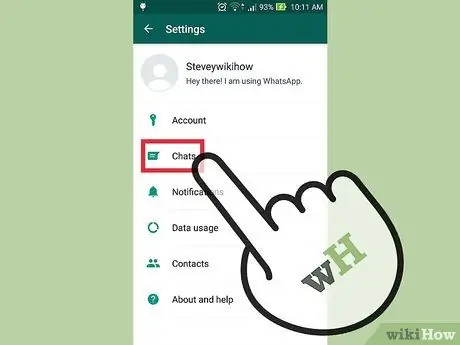 Cancella dati su WhatsApp Passaggio 9