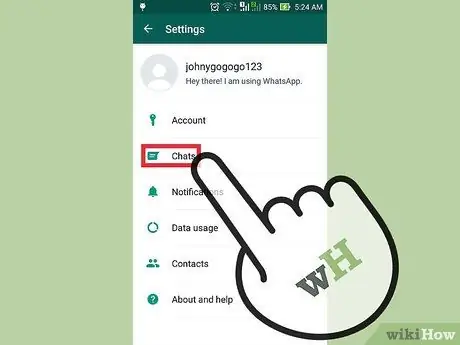 Etapa 12 de backup do WhatsApp