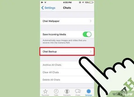 Maak een back-up van WhatsApp Stap 6