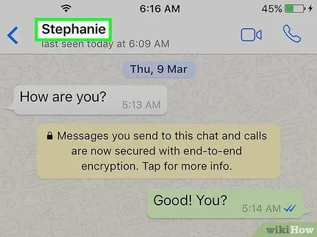 Αλλαγή ονόματος επαφής στο WhatsApp Βήμα 5