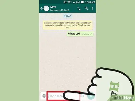 Përfshi tekstin në WhatsApp Hapi 14