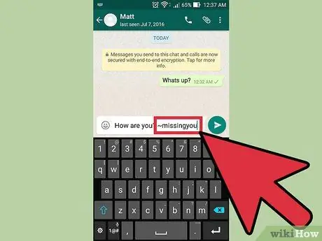 Testo barrato su WhatsApp Passaggio 17