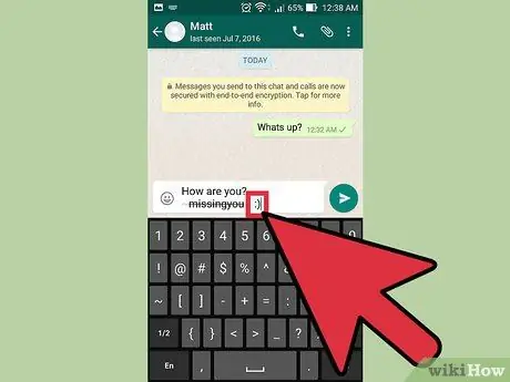 Precrtani tekst na WhatsApp -u Korak 19