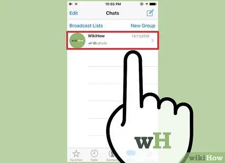 ارسال متن در WhatsApp مرحله 3