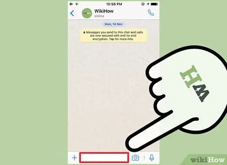 Deurslagteks op WhatsApp Stap 4