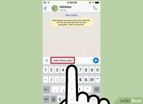 Strikethrough Text on WhatsApp Step 5