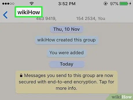 Pozovite korisnike u grupni chat na WhatsApp -u Korak 3