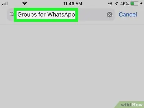 عضویت در گروه WhatsApp بدون دعوت مرحله 2