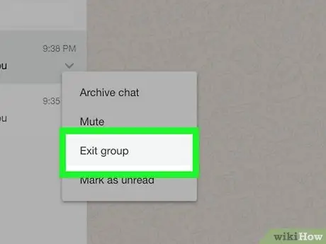 ออกจากการแชทกลุ่มใน WhatsApp ขั้นตอนที่ 16