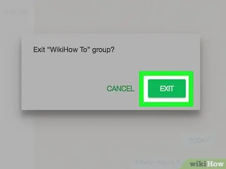व्हाट्सएप स्टेप 17. पर ग्रुप चैट छोड़ें