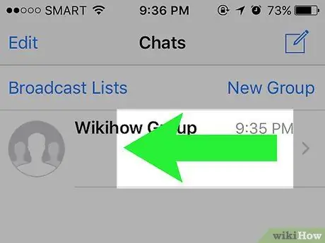 Lascia una chat di gruppo su WhatsApp Passaggio 3