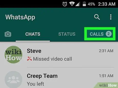 WhatsApp Adım 9'da Arama Yapın