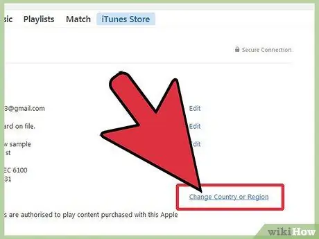 ITunes या ऐप स्टोर में देशों को स्विच करें चरण 12