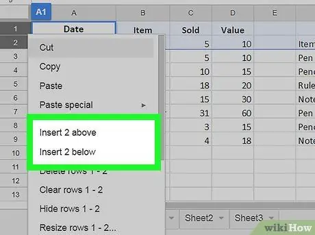 Fügen Sie mehrere Zeilen in Google Sheets auf PC oder Mac ein Schritt 6