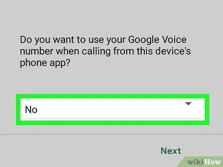 Etapa 33 de configuração do Google Voice