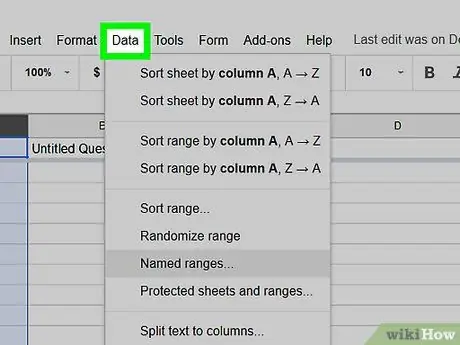 Cambiar el nombre de las columnas en Google Sheets en PC o Mac Paso 4