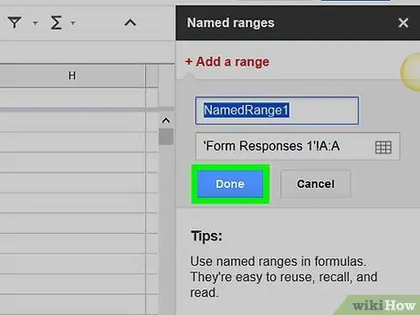 שנה את שם העמודות ב- Google Sheets במחשב PC או ב- Mac שלב 7