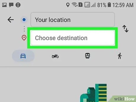 Tilføj flere destinationer på Google Maps Trin 4