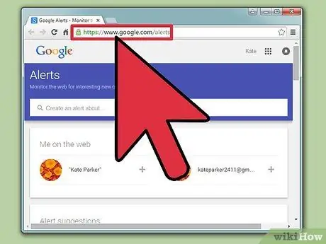 Configureu les alertes de Google Pas 1