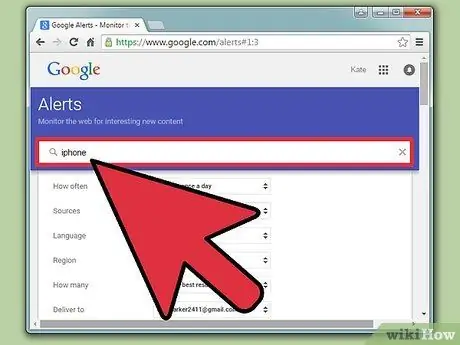 ตั้งค่า Google Alerts ขั้นตอนที่ 2