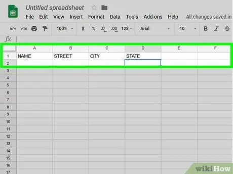 Skriv ut etiketter på Google Sheets Steg 13