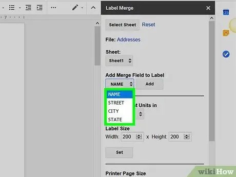 Отпечатайте етикети в Google Sheets Стъпка 23