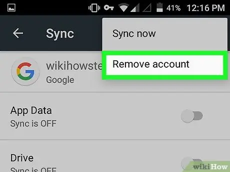 Wyloguj się z Google Play Krok 6