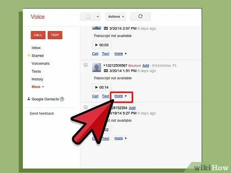 Utilitzeu el pas 9 de Google Voice