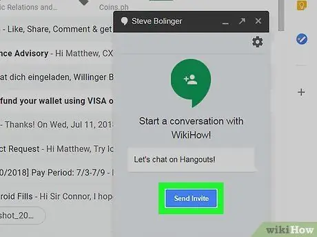 Chatten in Gmail Stap 6