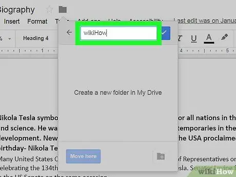 Create Folders in Google Docs Step 6