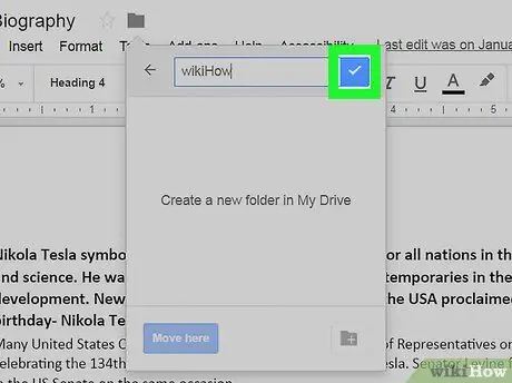 Create Folders in Google Docs Step 7