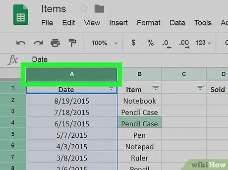 Sort by Number on Google Sheets ntawm PC lossis Mac Kauj Ruam 3