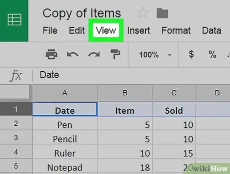 Krijoni një kokë në Google Sheets në PC ose Mac Hapi 6