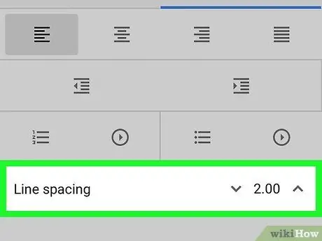 Double Space in Google Docs Krok 12