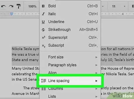 Double Space in Google Docs الخطوة 4