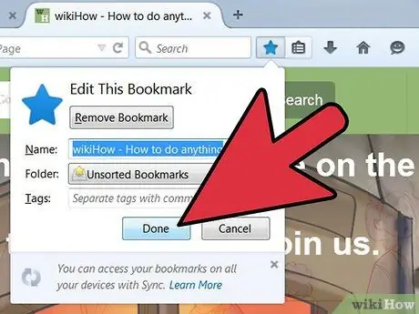 Ayusin ang Mga Bookmark sa Firefox Hakbang 3